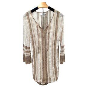Christopher Banks Tunic Style Sweater with waffle texture